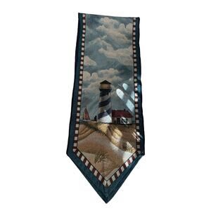 Lighthouse Table Runner/ Island Runner with Tassel End 5ft 8 inches 68 inches